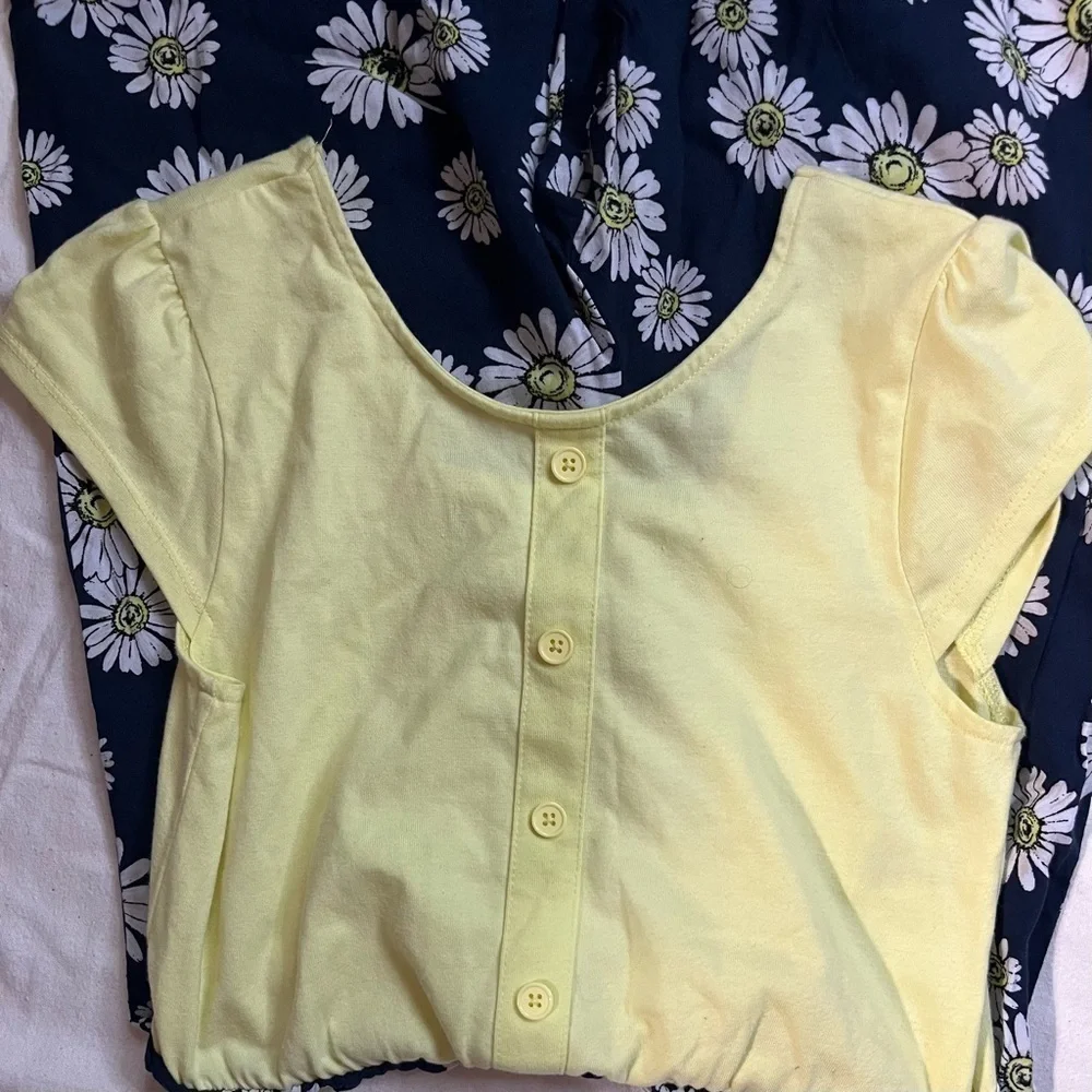 Wonder Nation Girl's Daisy Jumpsuit, Size L